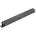 Lanberg AK-1201-B 1U, Organizator cabluri, 19", Metal, Black