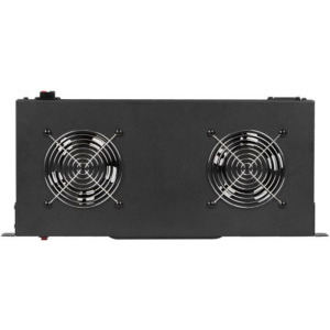 Lanberg AK-1502-B 1U, Panou de ventilatie, 19", 2 ventilatoare, LCD, Termostat, Black