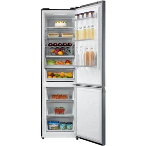 Toshiba GR-RB500WE-PMJ, 378 L, Clasa E, No Frost, Inverter, Flexible Zone, Pure Bio, Alloy Cooling, Control electronic, Gri
