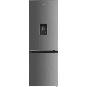 Heinner HCNF-HM291INVXWDD, 291 L, Clasa D, Total No Frost, Inverter, Dozator de apa, Control electronic, 186 cm, Inox