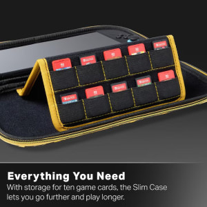 POWERA Slim Case Pikachu Storm Black/Yellow pentru Nintendo Switch 2
