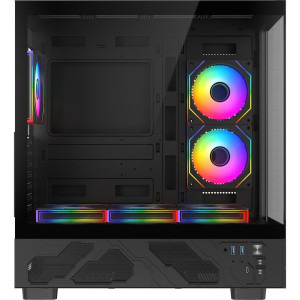 Gaming DRAGON Pro Advanced Edition, AMD Ryzen 7 5800X3D 3.4GHz, 32GB DDR4, 1TB SSD, RX 7700 XT 12GB GDDR6, Iluminare RGB