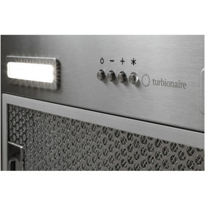 Turbionaire integrata TSL50S, Capacitate de absorbtie 610 m3/h, Clasa B, 3 viteze, Iluminare LED, 1 motor, 50 cm, Inox