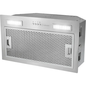Hota incorporabila Turbionaire integrata TSL50S, Capacitate de absorbtie 610 m3/h, Clasa B, 3 viteze, Iluminare LED, 1 motor, 50 cm, Inox