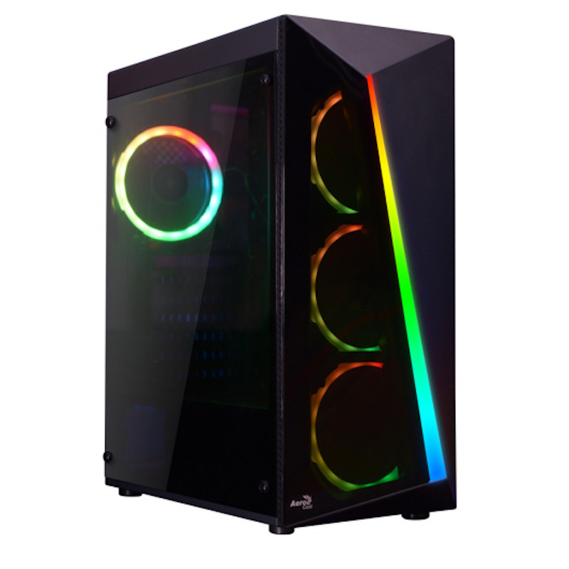 PC Gaming Viking Intel, Intel i3-10100F 3.6GHz, 16GB DDR4, 1TB HDD + 250GB SSD, GTX 1650 4GB GDDR6, Iluminare RGB