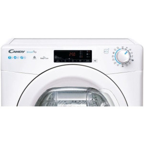 Candy CSOE H7A2TE-S, Pompa de caldura, 7 kg, Clasa E, Easy Case, Senzor uscare, Antisifonare, Alb