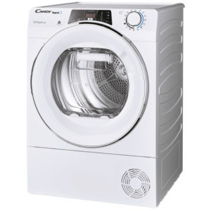 Candy ROE H10A2TCEX-S, Pompa de caldura, 10 kg, Clasa A++, Easy Case, Dry Sensor, Easy Iron, Alb