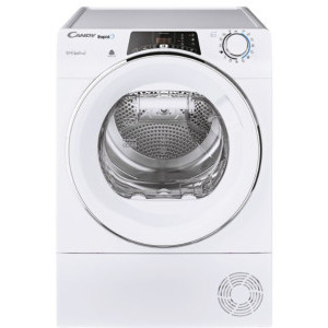 Uscator de rufe Candy ROE H10A2TCEX-S, Pompa de caldura, 10 kg, Clasa A++, Easy Case, Dry Sensor, Easy Iron, Alb