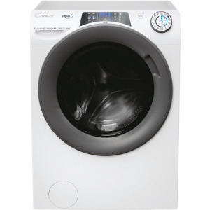 Masina de spalat rufe Candy RP4 476BWMR/1-S, Slim, 7 kg, 1400 RPM, Clasa A, Inverter, Quick&Clean, Steam Hygiene+, Easy Iron+, Alb