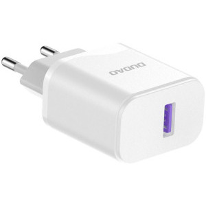 Dudao A20EU, 1x USB 18W, White, Cablu USB-C inclus