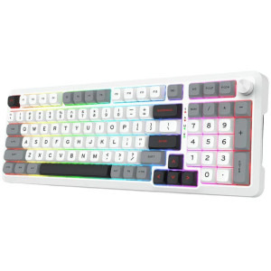 Redragon Bragi Pro Alb-Gri RGB Switch-uri Liniare Redragon Gri Mecanica