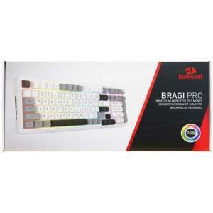 Redragon Bragi Pro Alb-Gri RGB Switch-uri Liniare Redragon Gri Mecanica