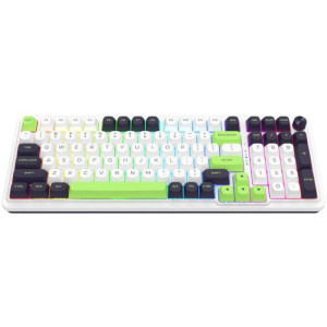 Redragon Eisa Max Alb-Verde RGB Switch-uri Mint Mambo Mecanica