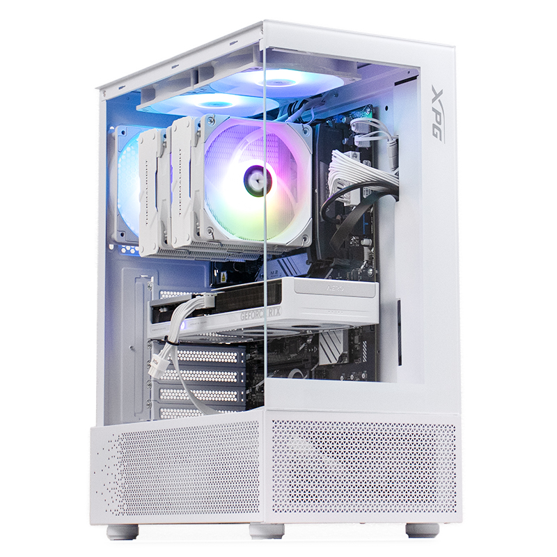 PC Gaming DRAGON Epic Alb, Intel i5-14600K 3.5GHz, 32GB DDR5, 2TB SSD, RTX 5060 Ti 16GB GDDR7, Iluminare RGB