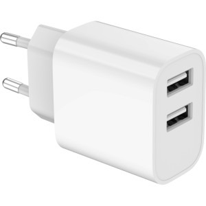 Gembird 2 x USB, 12W, White