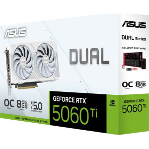 ASUS GeForce RTX 5060 Ti Dual OC WHITE EDITION 8GB GDDR7 128-bit DLSS 4.0