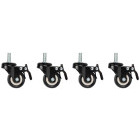 Lanberg Set 4x roti cu frana integrata AK-1601-B