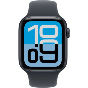 Apple Watch SE 3 (2025), Cellular, GPS, 40mm Aluminium Midnight cu Midnight Sport Band - S/M