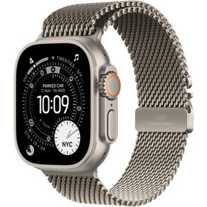 SmartWatch Apple Watch Ultra 3, Cellular, 49mm Carcasa Natural Titanium, Natural Titanium Milanese Loop - Large