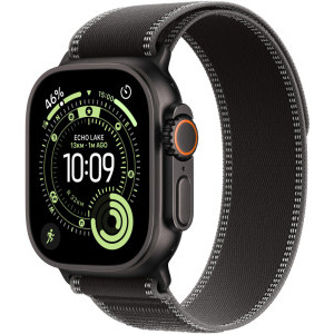 SmartWatch Apple Watch Ultra 3, Cellular, 49mm Carcasa Black Titanium, Black/Charcoal Trail Loop - S/M