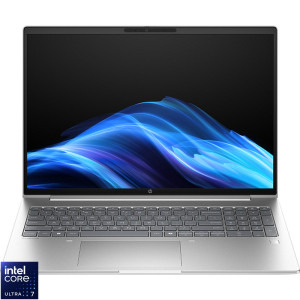 Laptop HP 16 ProBook 4 G1i 16, WUXGA IPS, Procesor Intel® Core™ Ultra 7 255U (12M Cache, up to 5.20 GHz), 16GB DDR5, 512GB SSD, Intel Graphics, Free DOS, Silver