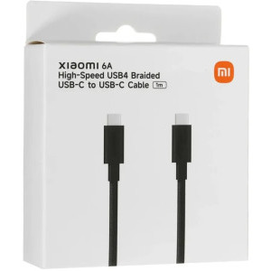 Xiaomi USB-C Male la USB-C Male, 1 m, Black, amperaj maxim suportat 6A