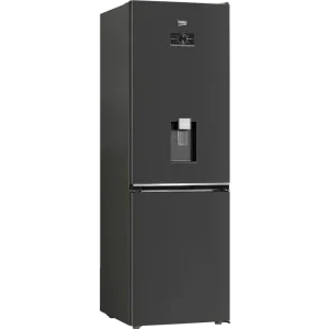Beko B5RCNA376HXBRW, 370 L, Clasa C, No Frost, ProSmart Inverter, HarvestFresh, AeroFlow, CoolAdapt, HomeWhiz, Dozator apa, Control electronic, 186 cm, Metal Look