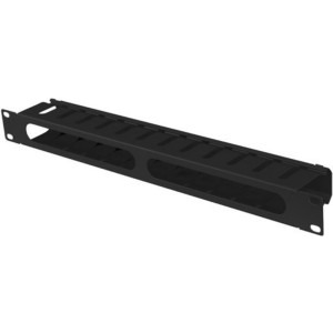 Lanberg AK-1704-B 1U, Cable management, 19", Metal, Black