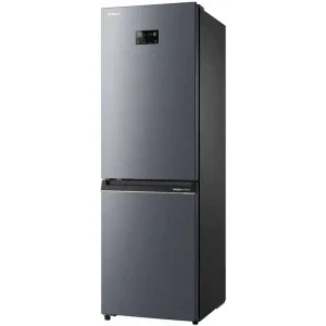 Toshiba GR-RB449WE-PMJ(06), 338 L, Clasa E, No Frost, Inverter, Flexible Zone, Pure Bio, Control electronic, 186 cm, Gri