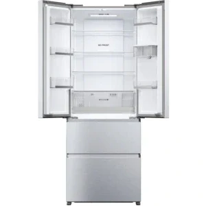 Haier HFR5719EWMG, 444 L, Clasa E, No Frost, Air Surround Fresher Tech, My Zone, Dozator apa, Control electronic, 190 cm, Argintiu
