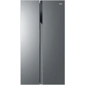 Haier HSR3918ENPG, 528 L, Clasa E, Total No Frost, Inverter, Multi Air Flow, Control electronic, 177 cm, Argintiu