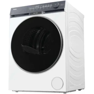 Haier HD80-CQ387U1-S, Pompa de caldura, 8 kg, Clasa C, Inverter, hOn, Iluminare interioara, Alb