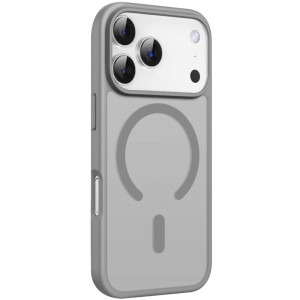 Lemontti Capac protectie spate EliteGuard Magsafe Grey pentru iPhone 17 Pro Max