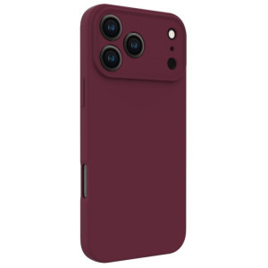 Lemontti Capac protectie spate Silicon Soft Slim Magsafe Dark Red pentru iPhone 17 Pro Max