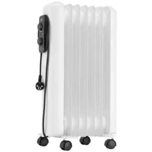 ETA Calorifer electric Solero 0625, 1500 W, 7 elementi, Cu ulei, 3 trepte, Termostat ajustabil, Alb