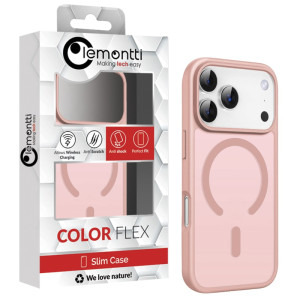 Lemontti Capac protectie spate EliteGuard Magsafe Pink pentru iPhone 17 Pro