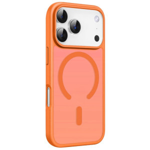 Lemontti Capac protectie spate EliteGuard Magsafe Orange pentru iPhone 17 Pro
