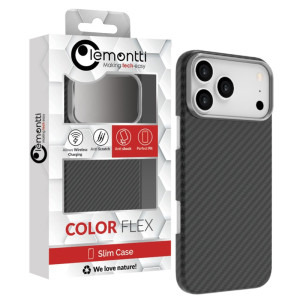 Lemontti Capac protectie spate Slim Aramid/Kevlar Magsafe 1500D Black pentru iPhone 17 Pro