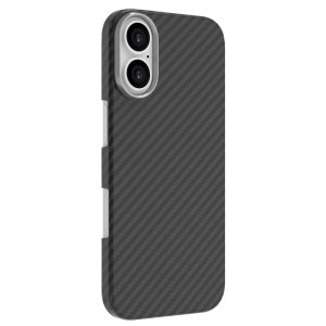 Lemontti Capac protectie spate Slim Aramid/Kevlar Magsafe 1500D Black pentru iPhone 17