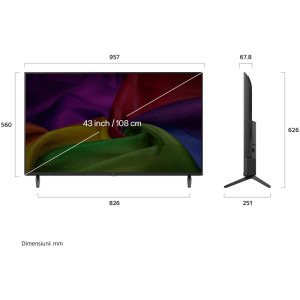 LG Smart TV 43NU800B3LC Seria AI NU80 108cm 4K UHD HDR