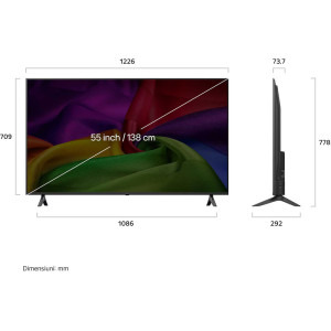 LG Smart TV 55NU800B3LA Seria AI NU80 138cm 4K UHD HDR