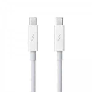 Apple Thunderbolt Male - Thunderbolt Male, 0.5m, alb