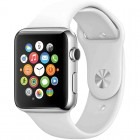 Apple Watch 1, Aluminium 42 mm, curea silicon, white