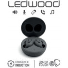Casti LEDWOOD i9 TWS True Wireless In-Ear, Bluetooth 5.0, isolation and noise reduction, waterproof, black