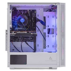 PC Gaming ZMEU Plus Alb, Intel i5-10400F 2.9GHz, 16GB DDR4, 500GB
