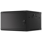 Lanberg WF01-6606-00B 6U, Wall mount, 600 mm, Metal door, Negru
