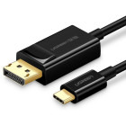 Cablu video Ugreen USB-C - DisplayPort Male, 1 m, Negru