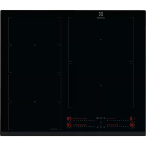 Plita incorporabila Electrolux EIV64453, Inductie, 4 zone de gatit, Booster, Control touch, Timer, Conectivitate hota, 60 cm, Negru