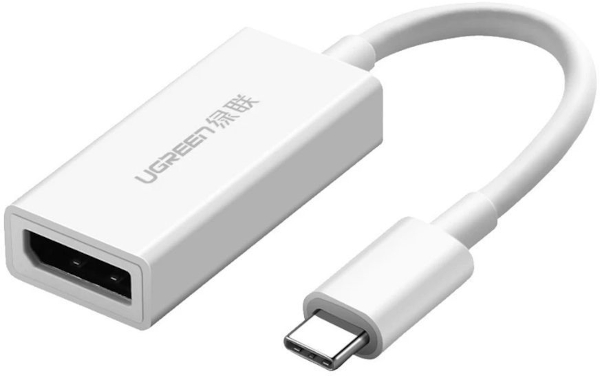Adaptor Ugreen 1x USB-C Male - 1x DisplayPort Female, Alb