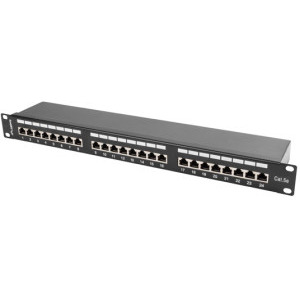 Accesoriu retea Lanberg Patch panel 19 inch 24 Port CAT5e FTP shielded Black